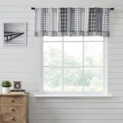 Sawyer Mill Black Patchwork Valance - 72x19 8 Sawyer Mill Black Patchwork Valance - 72x19 -Home Improvement Store Sawyer Mill Black Patchwork Valance 72x19 840233900025 image3 99088.1685522228