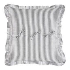 Sawyer Mill Black Ticking Stripe Sham - Euro -Home Improvement Store Sawyer Mill Black Ticking Stripe Sham Euro 810055899944 image2 19106.1692133100