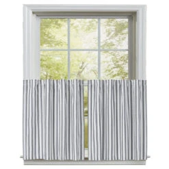 Sawyer Mill Black Ticking Stripe Tiers - 72x36