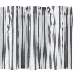 Sawyer Mill Black Ticking Stripe Valance - 72x16
