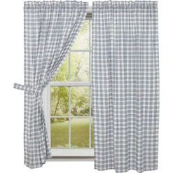 Sawyer Mill Blue Plaid Panels - 72x63