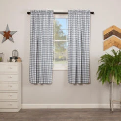 Sawyer Mill Blue Plaid Panels - 72x63 8 Sawyer Mill Blue Plaid Panels - 72x63 -Home Improvement Store Sawyer Mill Blue Plaid Panels 72x63 840528180507 image3 15617.1689059110