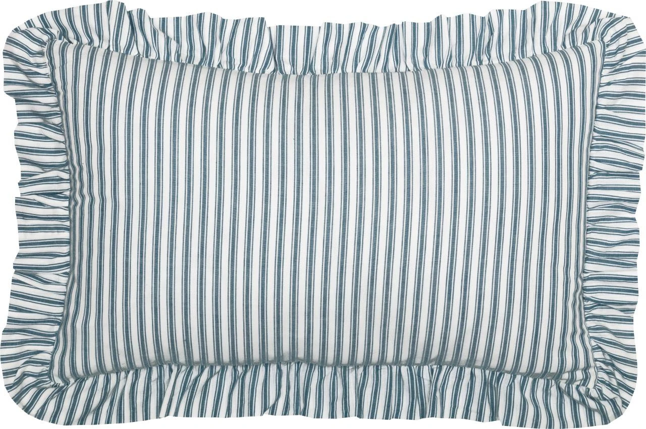 Sawyer Mill Blue Ticking Stripe Pillow - 14x22
