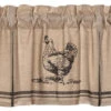Sawyer Mill Charcoal Chicken Valance - Pleated 72x20 -Home Improvement Store Sawyer Mill Charcoal Chicken Valance Pleated 72x20 840528184192 image1 39040.1683564742