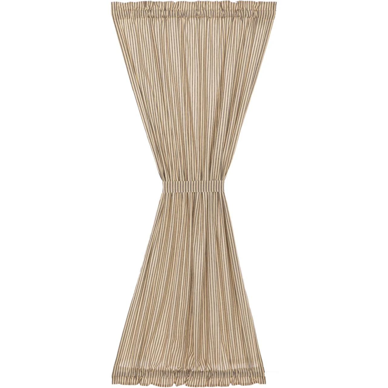 Sawyer Mill Charcoal Ticking Stripe Door Panel - 40x72 4 Sawyer Mill Charcoal Ticking Stripe Door Panel - 40x72 - Image 2