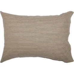 Sawyer Mill Charcoal Ticking Stripe Pillowcases - Standard Set Of 2