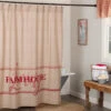 Sawyer Mill Red Farmhouse Living Shower Curtain -Home Improvement Store Sawyer Mill Red Farmhouse Living Shower Curtain 840528193750 image1 71094.1667556434