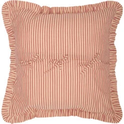 Sawyer Mill Red Ticking Stripe Pillow Sham - Euro Fabric -Home Improvement Store Sawyer Mill Red Ticking Stripe Pillow Sham Euro Fabric 840528180958 image3 53431.1667555973