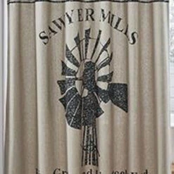 Sawyer Mill Shower Curtain - Windmill -Home Improvement Store Sawyer Mill Shower Curtain Windmill 840528162527 image2 51849.1689053963