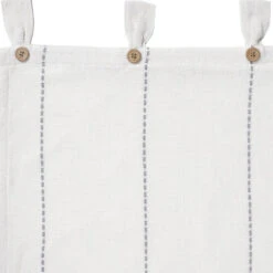 Stitched Burlap White Valance - 90x16 -Home Improvement Store Stitched Burlap White Valance 90x16 840233900407 image4 87878.1686153212