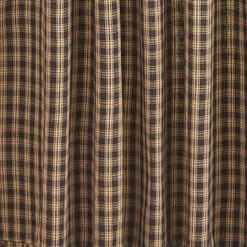 Sturbridge Black Plaid Swags - Ruffle 72x36 -Home Improvement Store Sturbridge Black Plaid Swags Ruffle 72x36 762242033450 image4 42483.1673514366