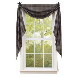 Sturbridge Navy Fishtail Swag - 145x25