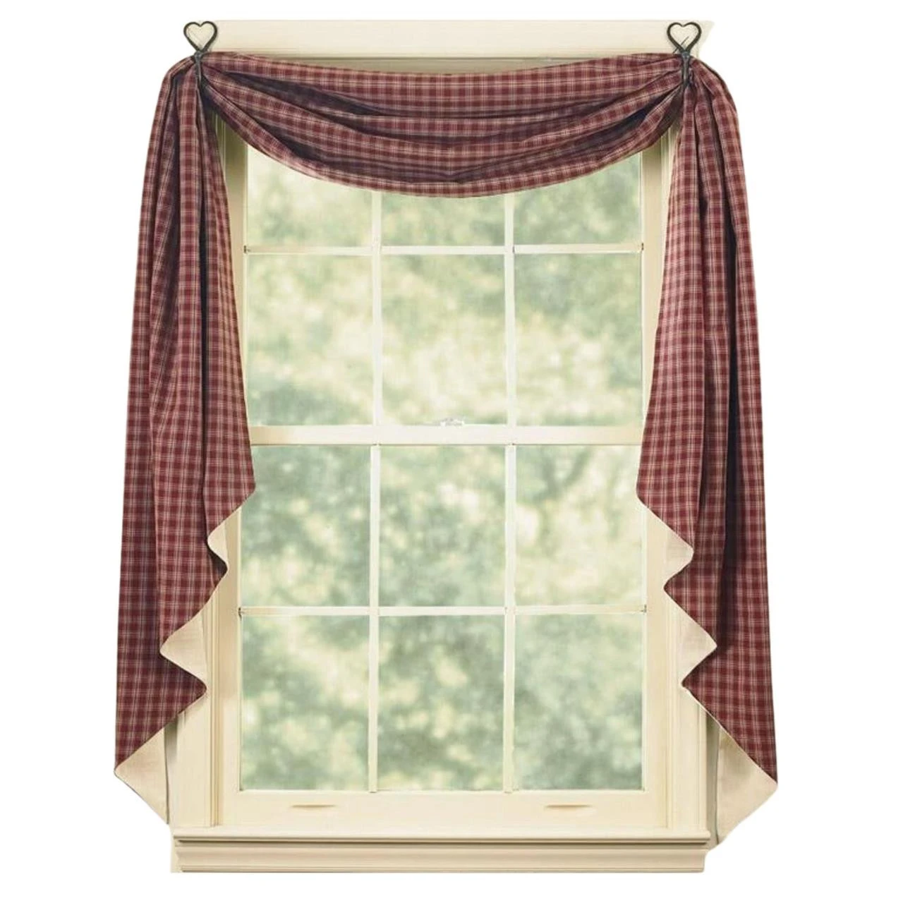 Sturbridge Wine Fishtail Swag - 145x25 3 Sturbridge Wine Fishtail Swag - 145x25