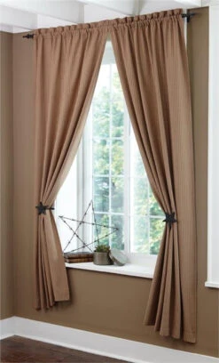 Sturbridge Wine Patch Panels - Ticking 72x84