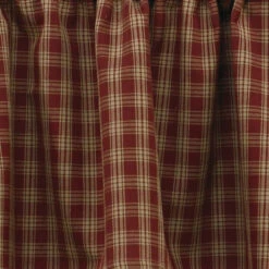 Sturbridge Wine Plaid Swags - Ruffle 72x36 -Home Improvement Store Sturbridge Wine Plaid Swags Ruffle 72x36 762242033443 image4 37647.1692132944