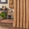 Sturbridge Wine Ticking Shower Curtain - Ruffle -Home Improvement Store Sturbridge Wine Ticking Shower Curtain Ruffle 762242033641 image1 02397.1673514816