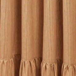 Sturbridge Wine Ticking Shower Curtain - Ruffle -Home Improvement Store Sturbridge Wine Ticking Shower Curtain Ruffle 762242033641 image3 33187.1673514833