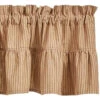 Sturbridge Wine Ticking Valance - Ruffle 72x14 -Home Improvement Store Sturbridge Wine Ticking Valance Ruffle 72x14 762242033580 image1 91294.1685520406