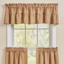 Sturbridge Wine Ticking Valance - Ruffle 72x14 8 Sturbridge Wine Ticking Valance - Ruffle 72x14 -Home Improvement Store Sturbridge Wine Ticking Valance Ruffle 72x14 762242033580 image3 58026.1685520423