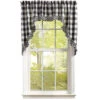 Wicklow Check Black & Cream Swags - Ruffled 72x36 -Home Improvement Store Wicklow Check Black Cream Swags Ruffled 72x36 762242036536 image1 14093.1686067033