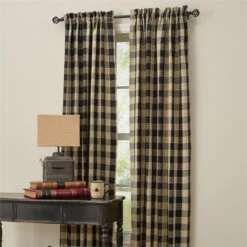 Wicklow Check Black Panels - 72x84 -Home Improvement Store Wicklow Check Black Panels 72x84 762242401273 image3 35092.1689048141