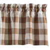 Wicklow Check Brown & Cream Valance - 72x14 -Home Improvement Store Wicklow Check Brown Cream Valance 72x14 762242060630 image1 27616.1694615570