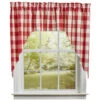 Wicklow Check Red & Cream Swags - 72x36 -Home Improvement Store Wicklow Check Red Cream Swags 72x36 762242016477 image1 76202.1689074677
