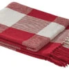 Wicklow Check Red & Cream Throw -Home Improvement Store Wicklow Check Red Cream Throw 762242014107 image1 42787.1689074669