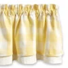 Wicklow Check Yellow Valance - Lined Layered 72x16