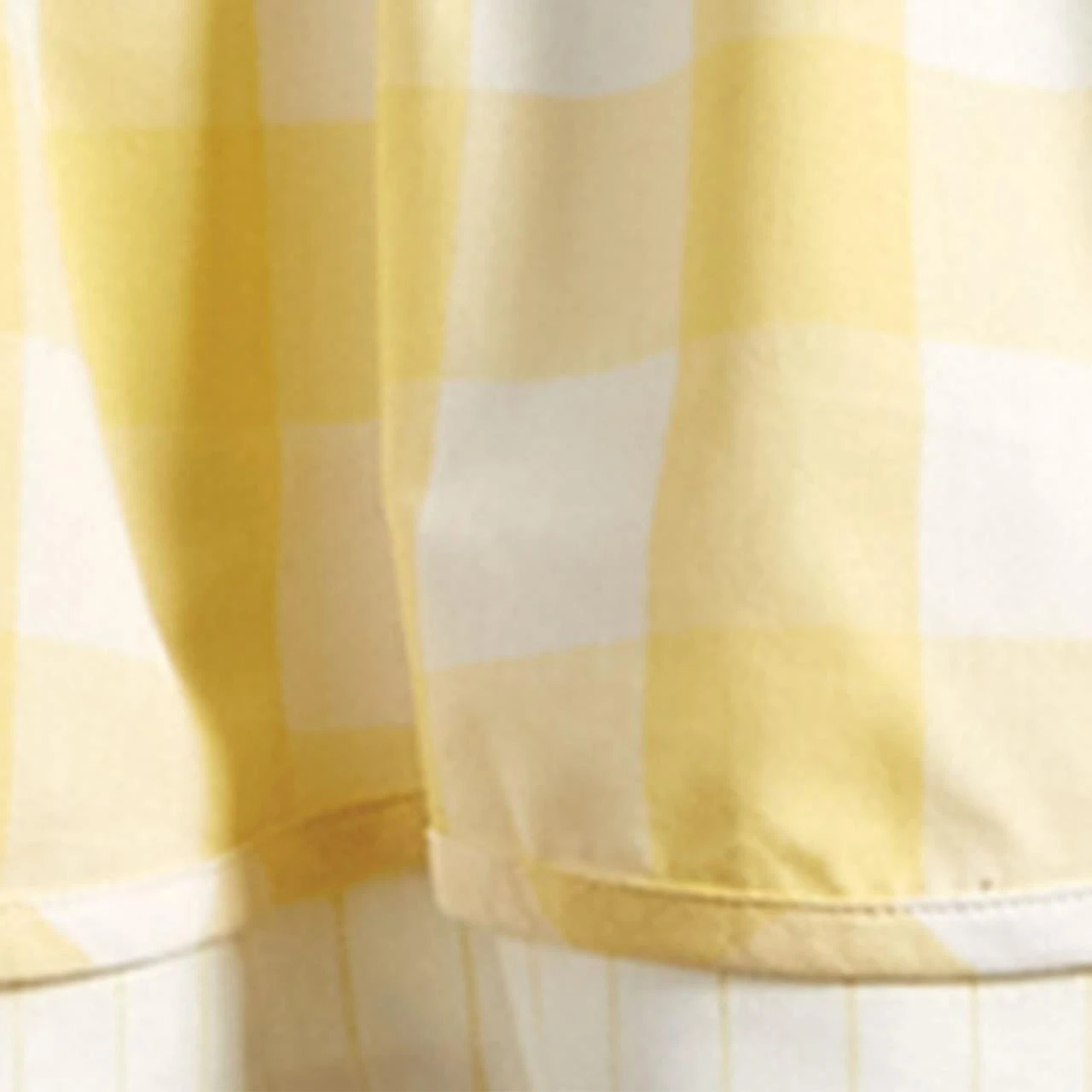 Wicklow Check Yellow Valance - Lined Layered 72x16 6 Wicklow Check Yellow Valance - Lined Layered 72x16 - Image 4