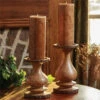 Wood With Bark Edge Candle Holder - Pillar 7" -Home Improvement Store Wood With Bark Edge Candle Holder Pillar 7 762242407718 image1 30026.1689049576